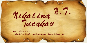 Nikolina Tucakov vizit kartica